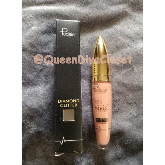 Lux Matte Rich Light Beige Tan #11 Lasting Glitter Gloss Liquid Lipstick Tint - Picture 2 of 5